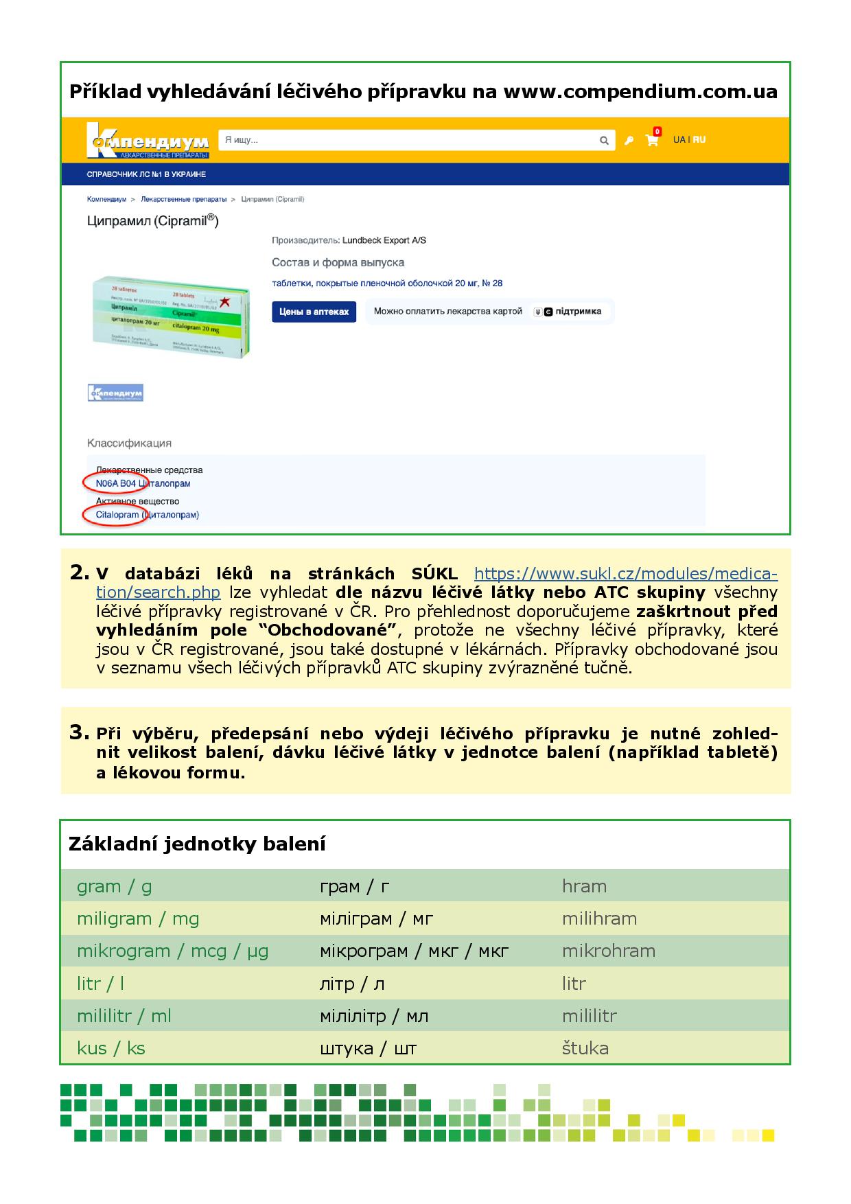 manuál pro vyhledání českého ekvivalentu ukrajinského léku - 03